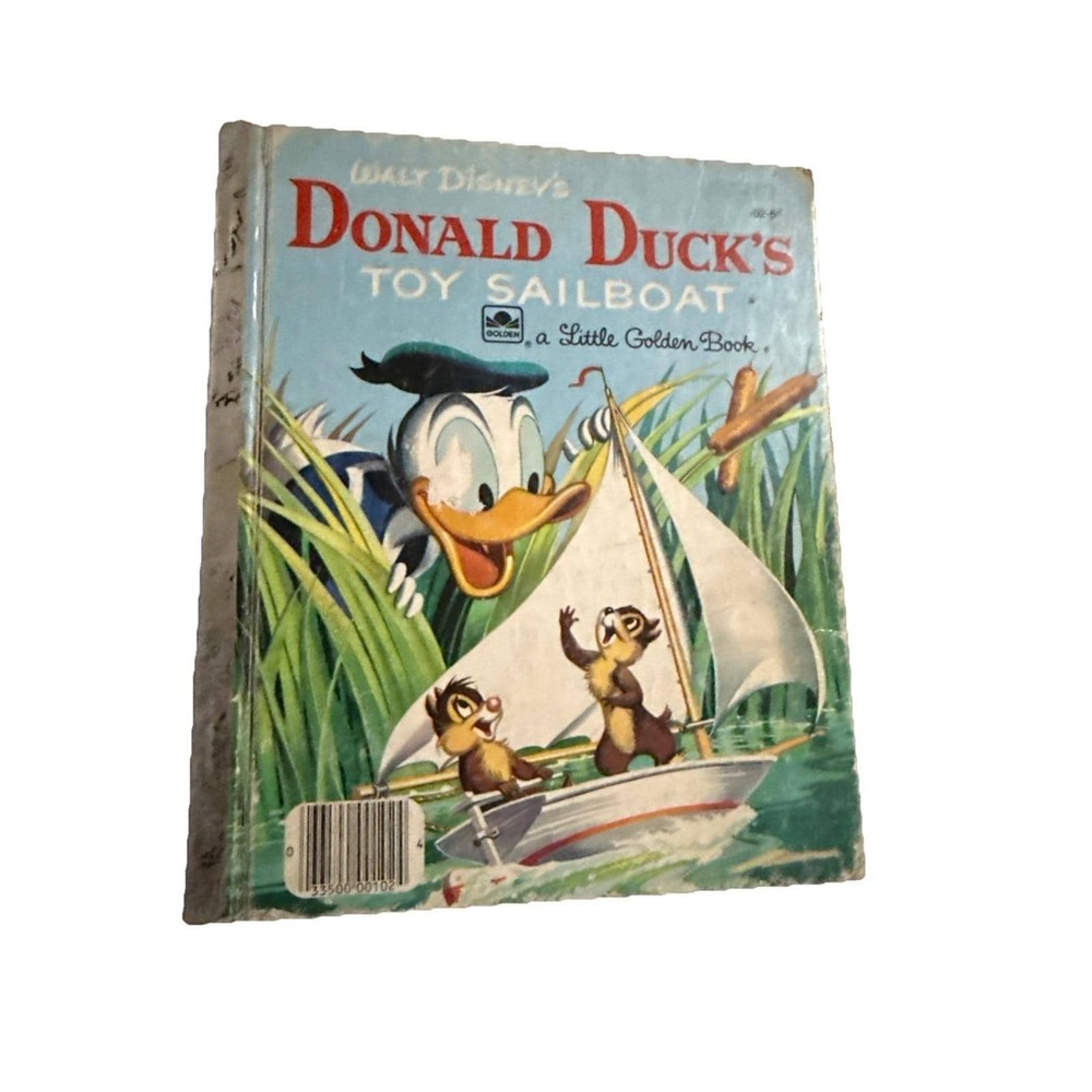 Walt Disney's Donald Duck's Toy Sailboat 1954 A‎ Little Golden Book